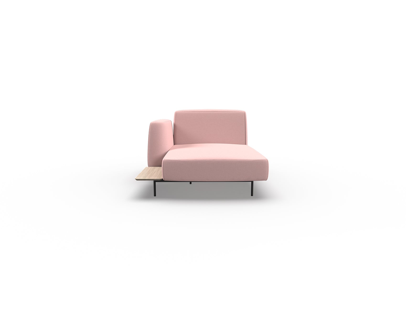 Noon Sofa Left Chaise with Shelf